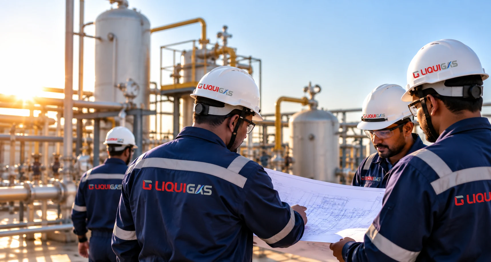 Liquigas engineering team supporting industrial gas solutions