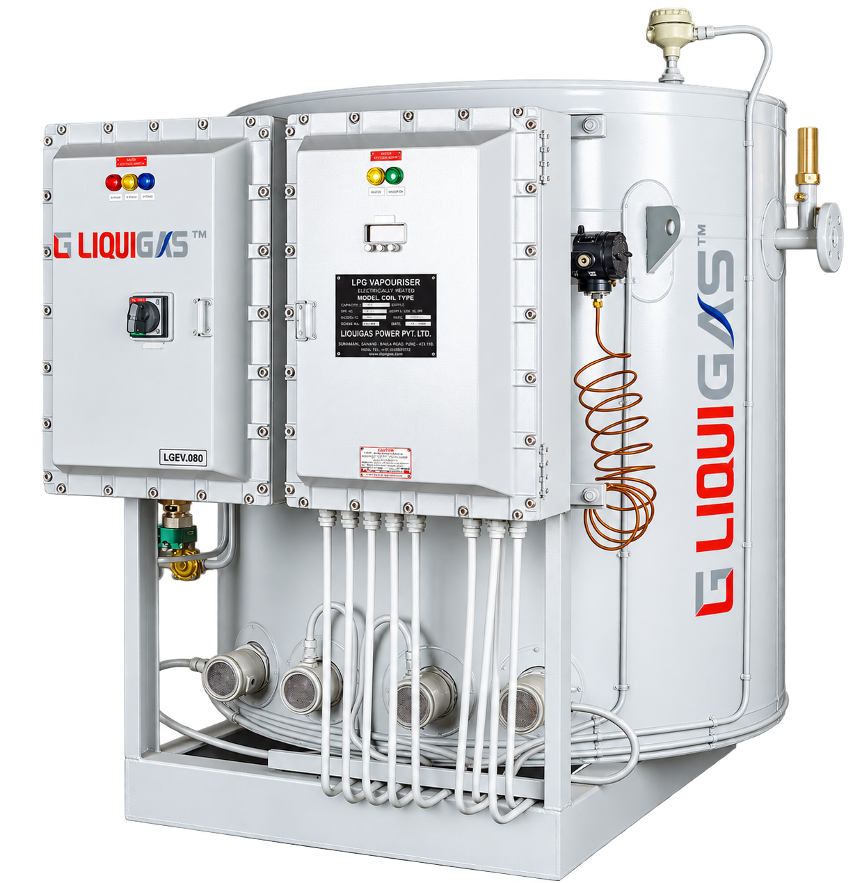 Liquigas industrial LPG vaporizer system
